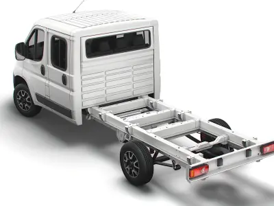 Vauxhall Movano Chassis Truck Crew Cab 4035 WB XL 2022 3D model