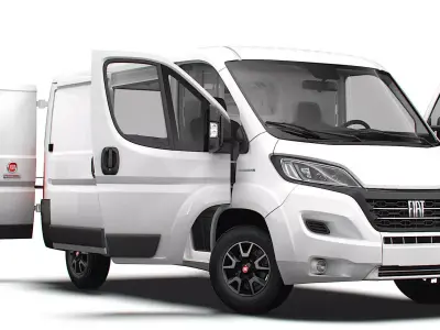 Fiat Ducato Van L1H1 HQ Interior 2023 3D model