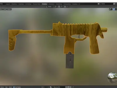 Custom SMG Free 3D model