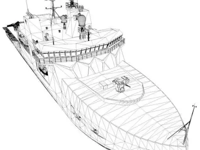 Arctic Patrol Vessel 3D model