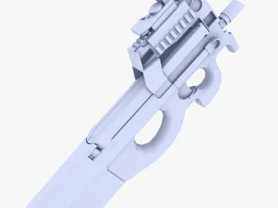 FN P90 Low-poly 3D model purchase