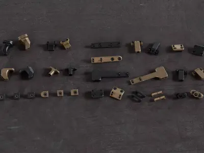 Arisaka Hand - Finger Stop Low-poly 3D model