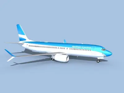 Boeing 737-8 Max Aerolineas Argentinas 3D model