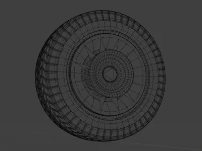 Vintage 1959-60 Cadillac Wheels 3D model