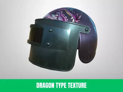 3D Professional Helmet With Different Skins Low-poly 3D model