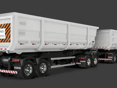 Randon RoadTrain Tipper 9 Axle 2020 3D model