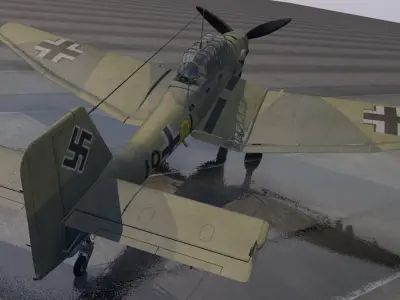 Junkers Ju-87C Stuka 3D model