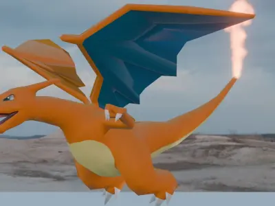 Charizard Low-poly 3D model