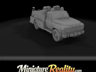 1-87 boston fire department truck Print Ready STL 3D print model
