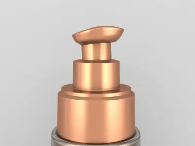 Round Pump Bottle 3D model