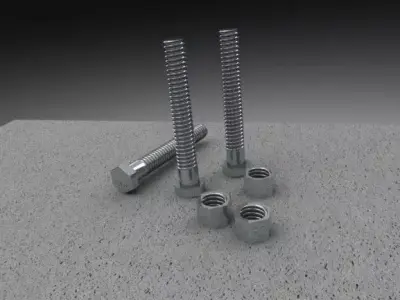 Nuts and bolts1 3D model