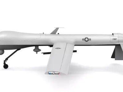 MQ1 Predator Low-poly 3D model