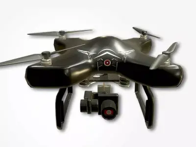 Drone - Quadcopter  3D model