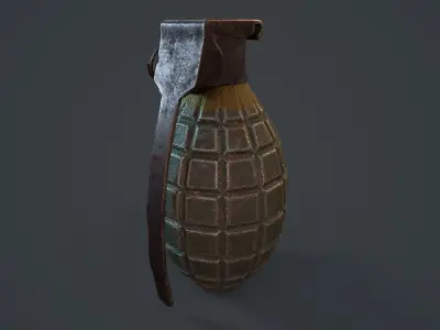  Military Grenade MK2 Low-poly 3D model