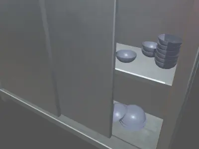 Cookware Kitchen Set 05 Low-poly 3D model