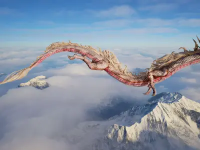 Dragon Ver5 Fly02 Free 3D model