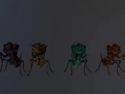 Monster Bug Mantis Low-poly 3D model