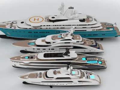 Collection Yachts Summer 2024 3D model