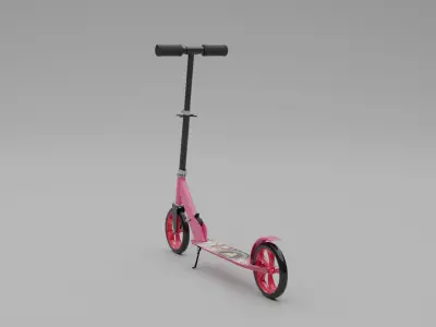 Electric scooter Low-poly 3D model shop