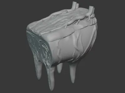 Cow udder 3D model