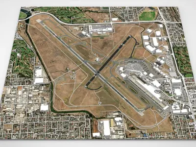 Adelaide airport Australia 3D model