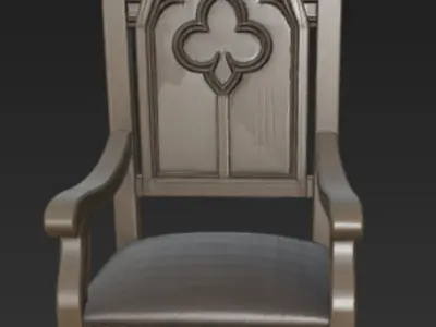 Gothic Furniture Pack Medieval Style 3D Assets Free low-poly 3D model