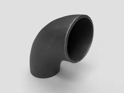 Elbow Pipe Long Radius 6 inches 3D model