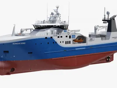 Fishing Vessel Kongsfjord Trawler 3D model purchase