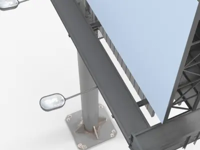 Billboard 1 Low-poly 3D model