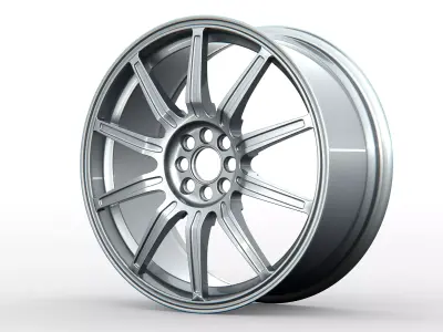 BBS Impreza WRX STI Wheel 3D model