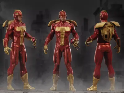 Turboman Low-poly 3D model