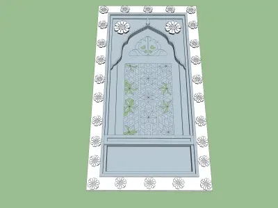 indian stone jharokha 3d modal Low-poly 3D model