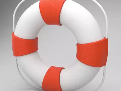 Lifebuoy life preserver 3D model