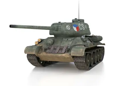T-34 85 - Soviet medium tank - CS673 3D model
