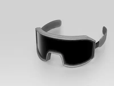 Goggles Low-poly 3D model