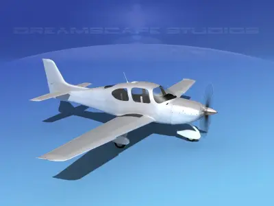 Cirrus SR22 Bare Metal 3D model