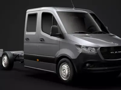 RAM Sprinter Chassis Crew Cab L2 RWD 2020 3D model
