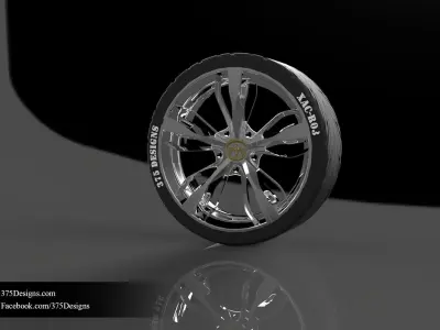 Tyre  Rim XAC-R03 Free 3D model