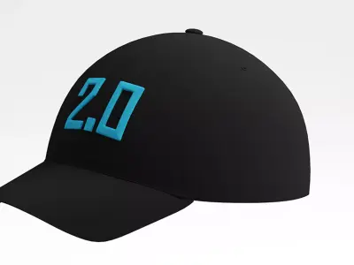 Black Cap Low-poly 3D model