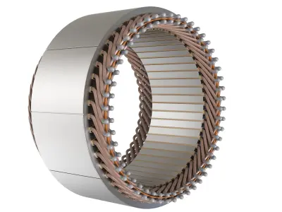 Hairpin winding 3D model