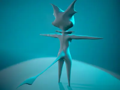 Chibi Creature Free low-poly 3D model