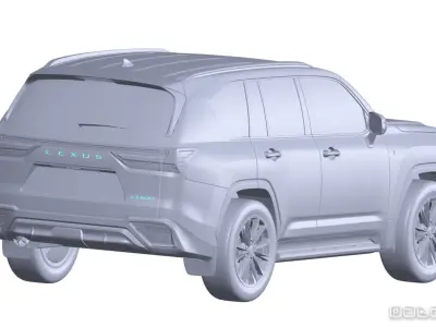 2024 LEXUS LX 600 F Sport Handling Complete 3D Scan Surface Data 3D model