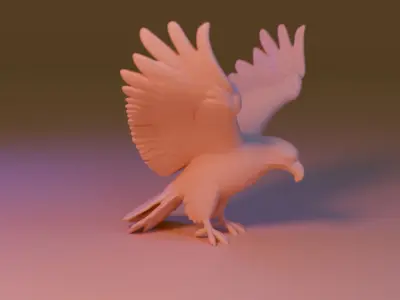 American eagle 3D print model