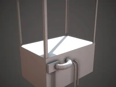 Laboratory Stand Low-poly 3D model