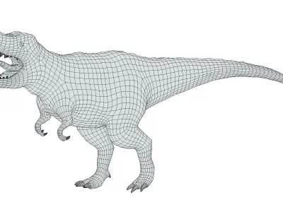 Tyrannosaurus 01 Low Poly PBR Realistic Low-poly 3D model