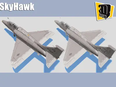 Skyhawk Airforce Battleplane 3D model