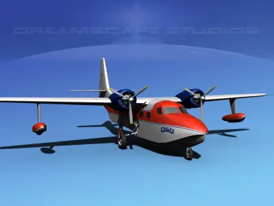 Grumman G-73 Mallard Chalck 1 3D model