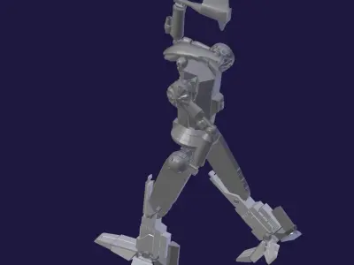 Hatchetman robot Free 3D model