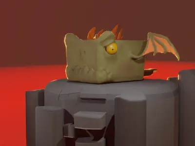 Stylized Creatures PACK Low-poly 3D model