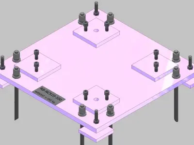 26391-Base for robot NACHI-NC510-Hight 100 3D model